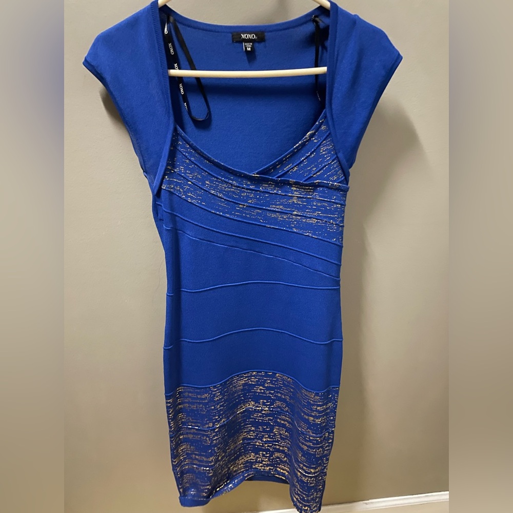 Beautiful royal blue bodycon dresss